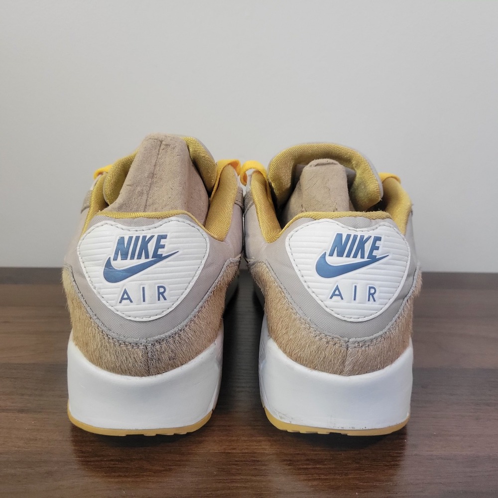 Nike Air Max 90 LX String and Wheat Gold Colorway Pony Hair Womens Size 8 - Picture 4 of 7